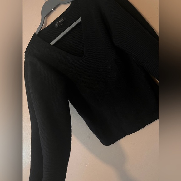 Banana republic balloon sleeve knit blouse top size small statement piece fitted - Picture 4 of 5